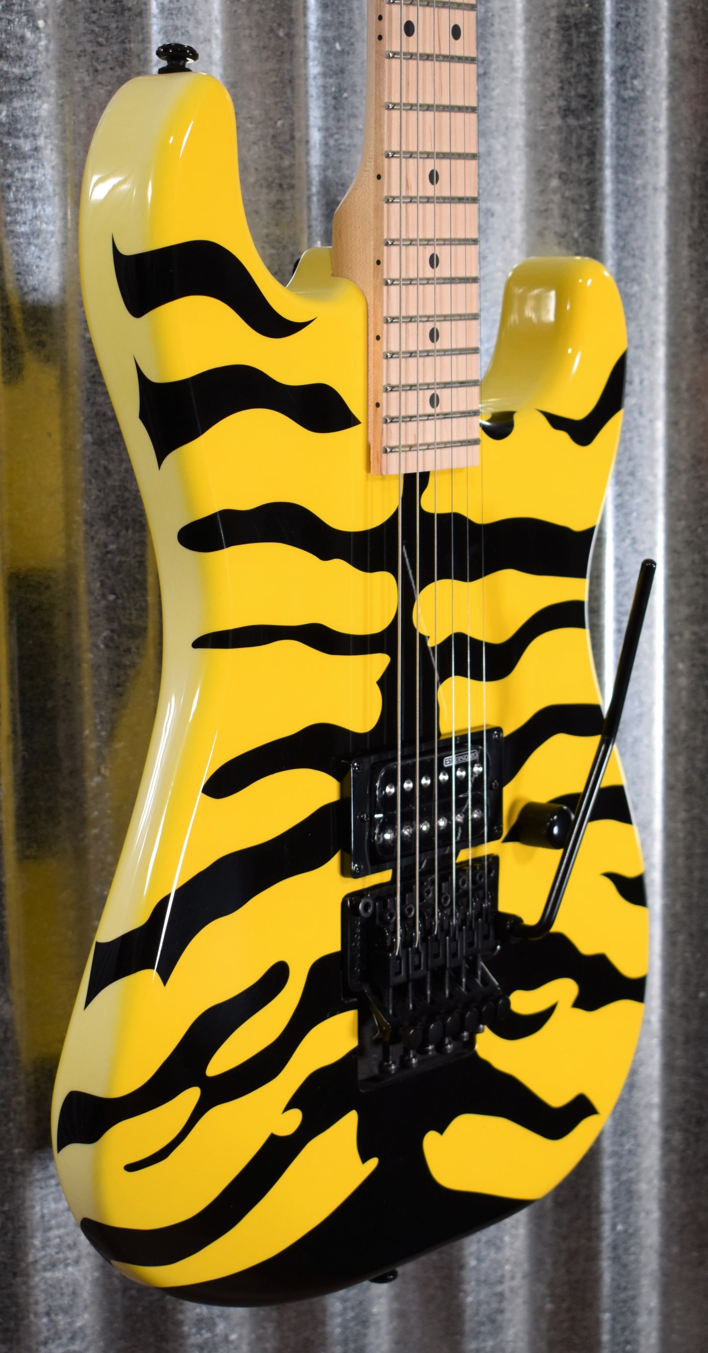 ESP LTD GL-200MT Yellow Tiger Stripe Graphic Guitar & Case GL200MT #0014