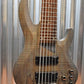 ESP LTD B-206SM 6 String Bass Spalted Maple Top Black Satin & Case #0884