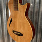 ESP LTD TL-5 Spalted Maple Thinline 5 String Acoustic Electric Bass LTL5SMNAT & Case #2224