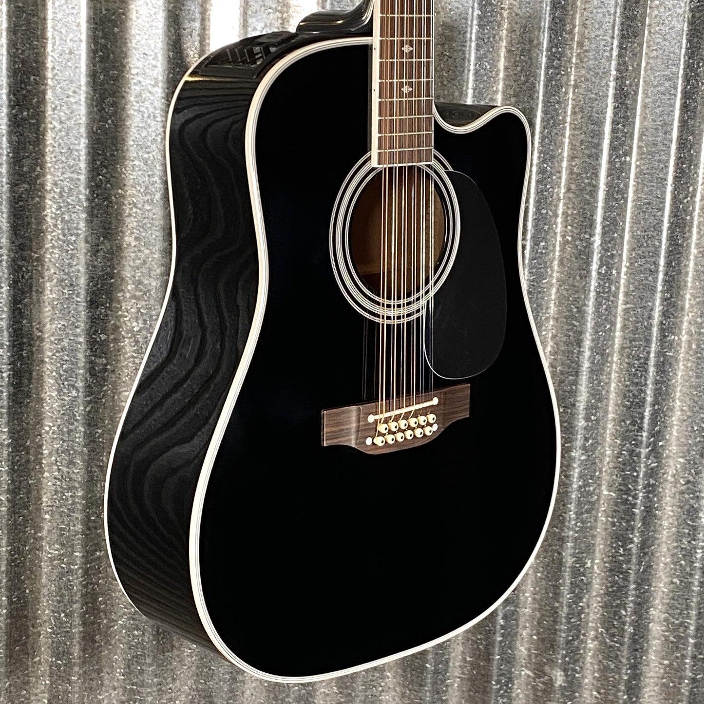 Takamine EF381SC12 Cutaway 12 String Acoustic Electric Guitar Black & Case Japan #0426