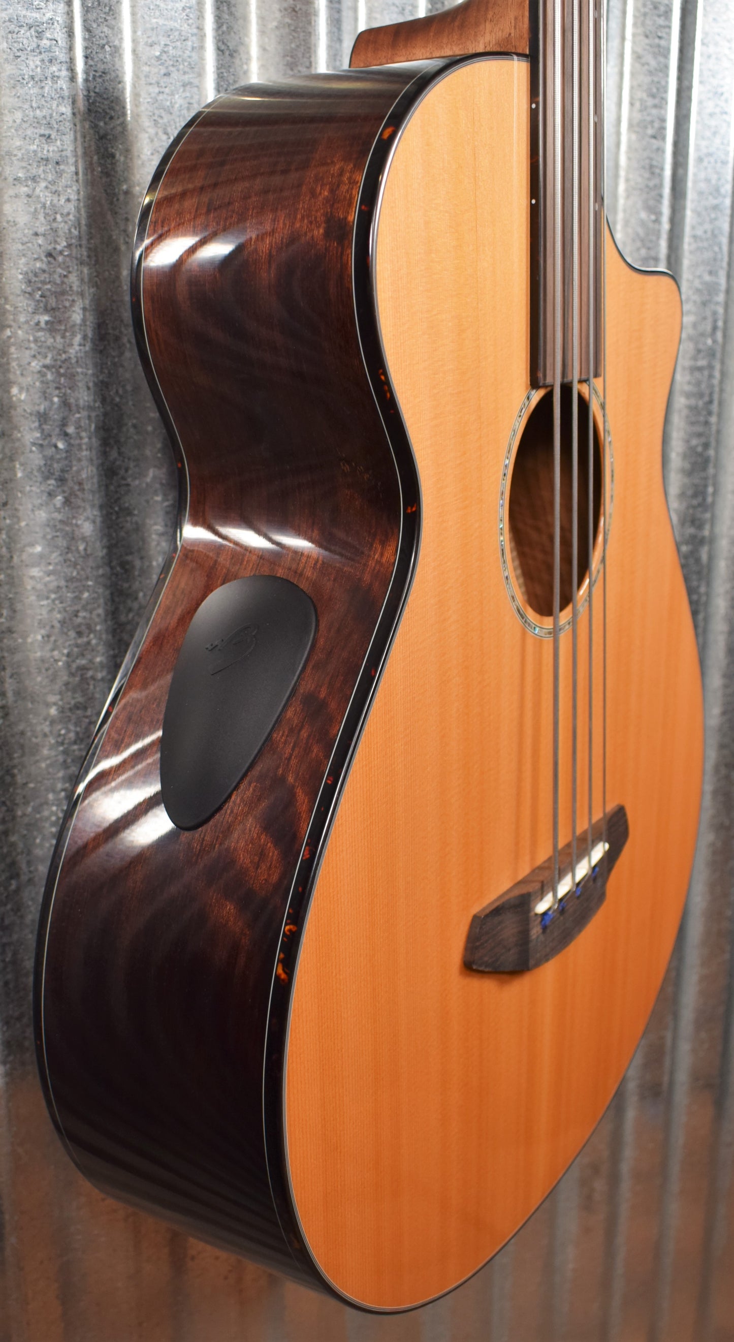 Breedlove Solo Jumbo CE Acoustic Electric Fretless Bass & Bag #3466