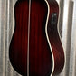 D'Angelico Premier Lexington Dreadnought E Trans Black Cherry Acoustic Electric Guitar #4657