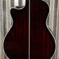 D'Angelico Premier Gramercy Grand Auditorium CE Trans Black Cherry Acoustic Electric Guitar #3995