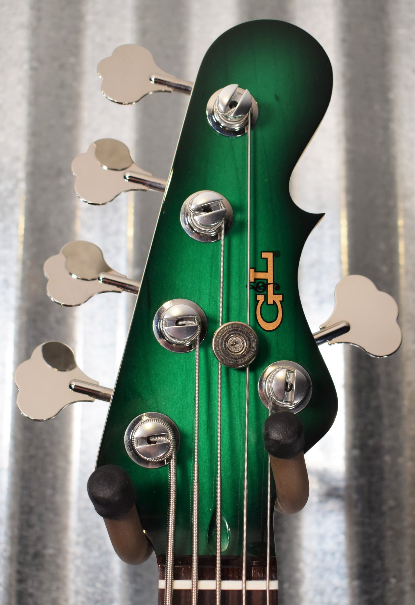 G&L USA JB-5 5 String Jazz Bass Greenburst & Case JB5 #0186