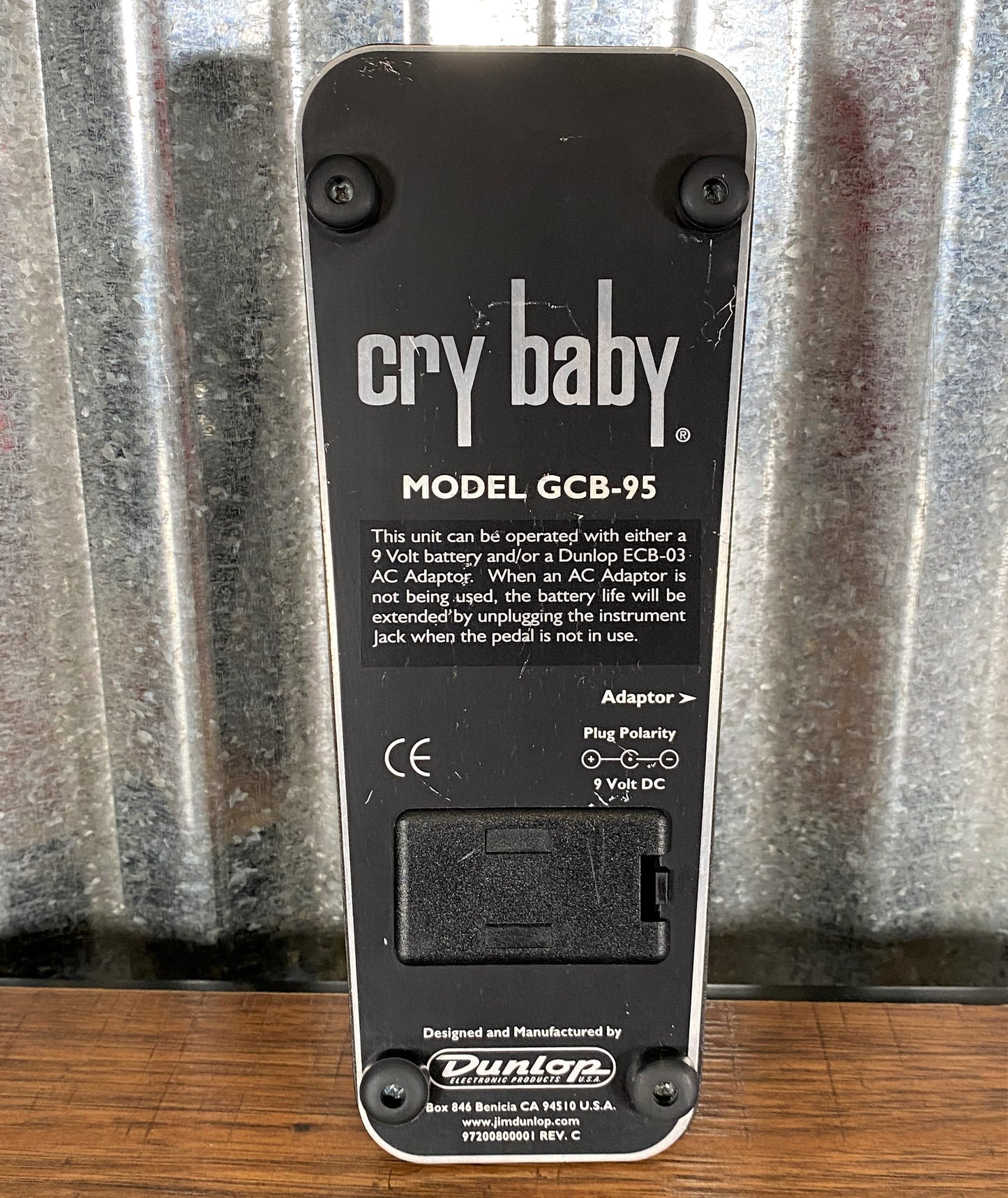 Dunlop Cry Baby Standard GCB95 Original Crybaby Wah Guitar Effect Pedal Used