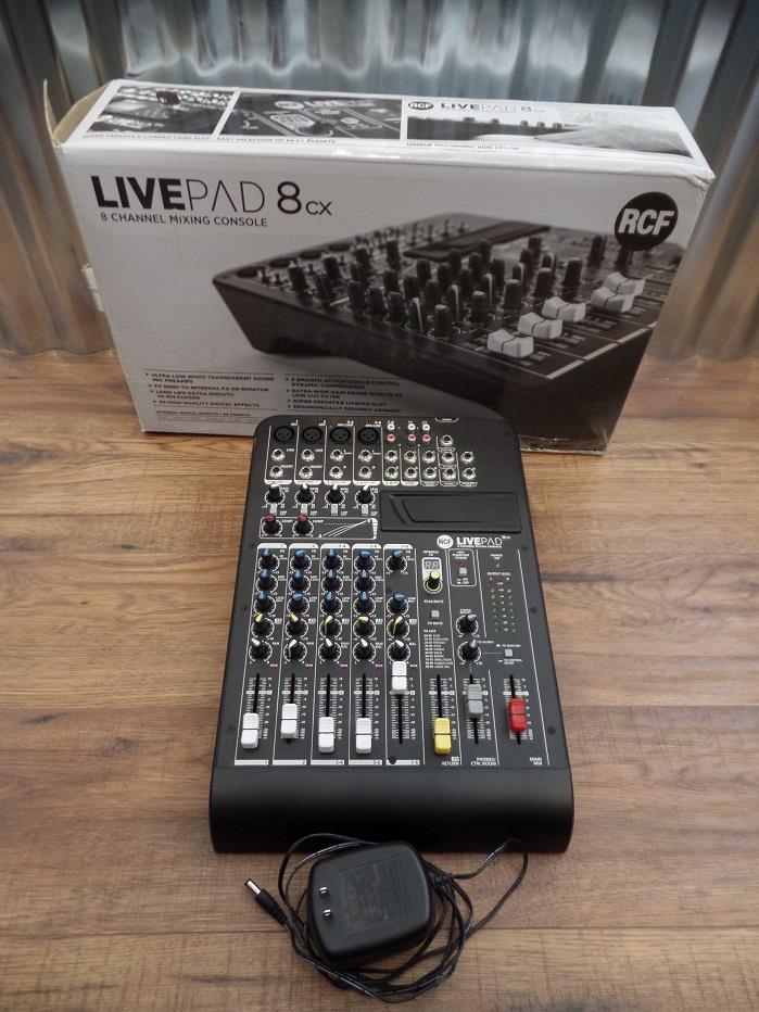 RCF L-PAD 8CX 8 Channel Livepad Mixing Console with Effects *