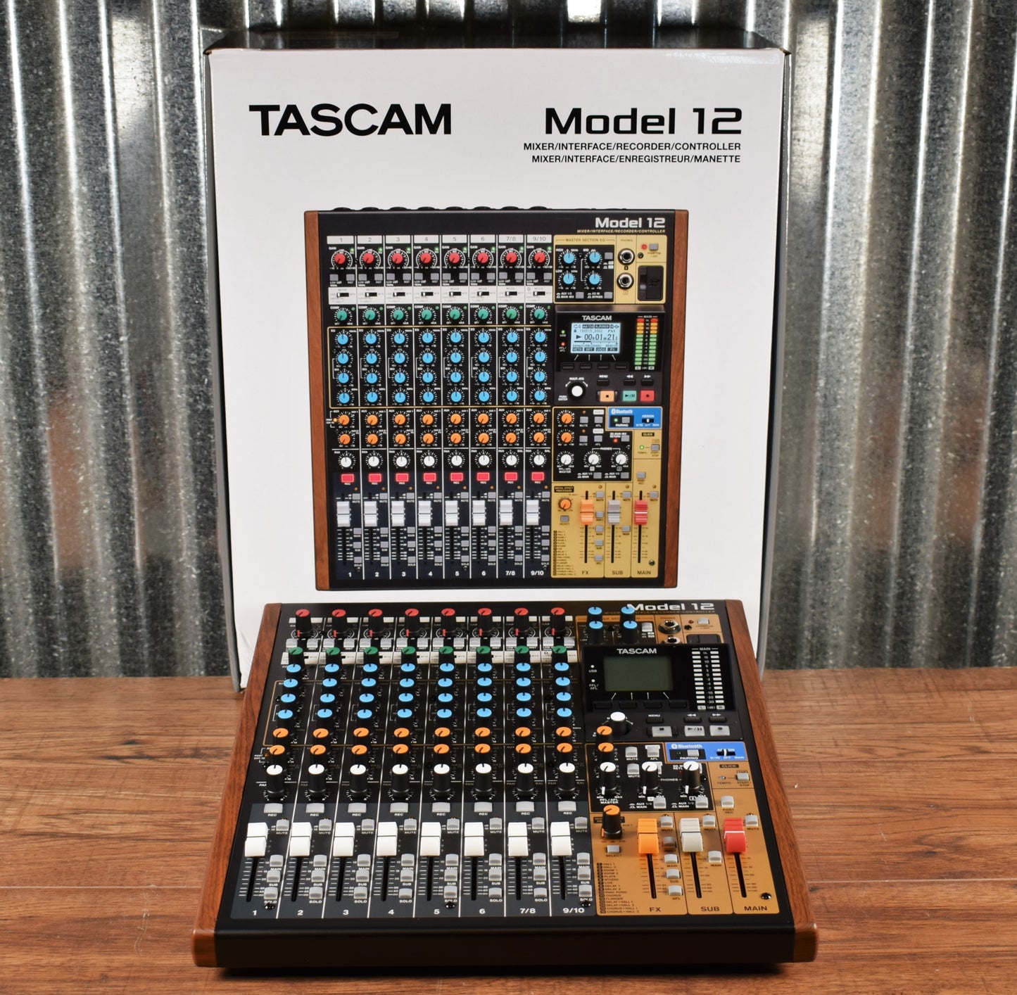 Tascam Model 12 Mixer USB Audio Interface Recorder Controller Open Box