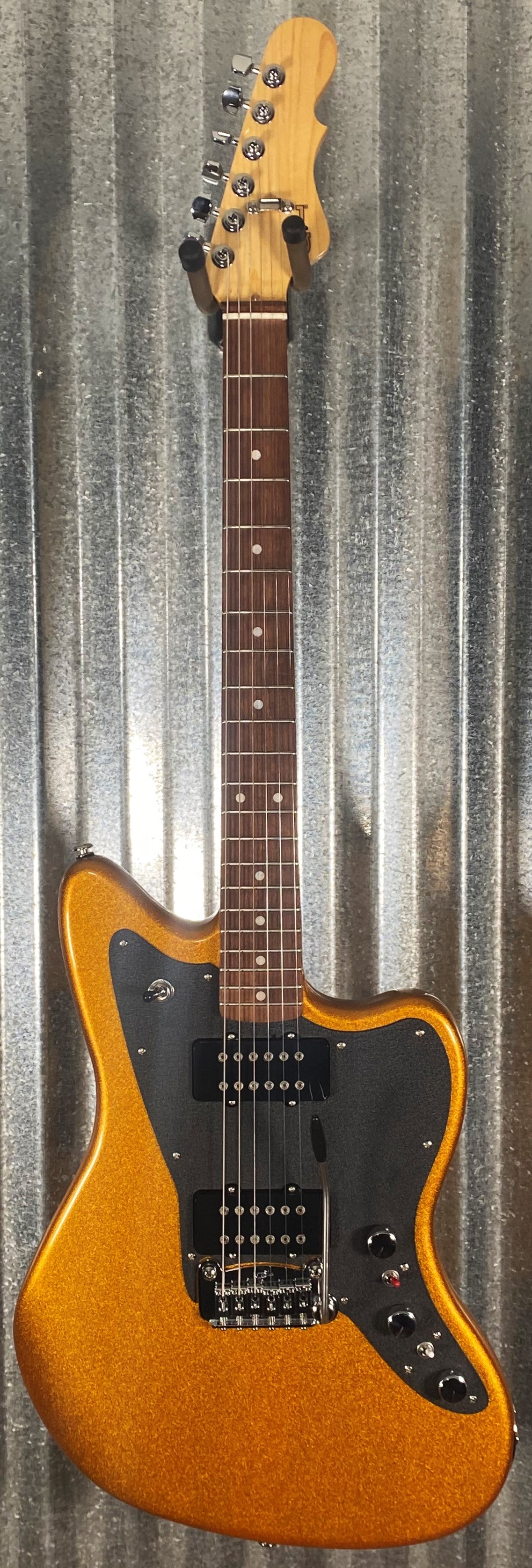 G&L USA CLF Research Doheny V12 Pharaoh Gold Guitar & Case