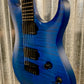 Washburn Parallax M200 Flame Trans Blue Matte Guitar & Case PXM200AFTBLM #0060
