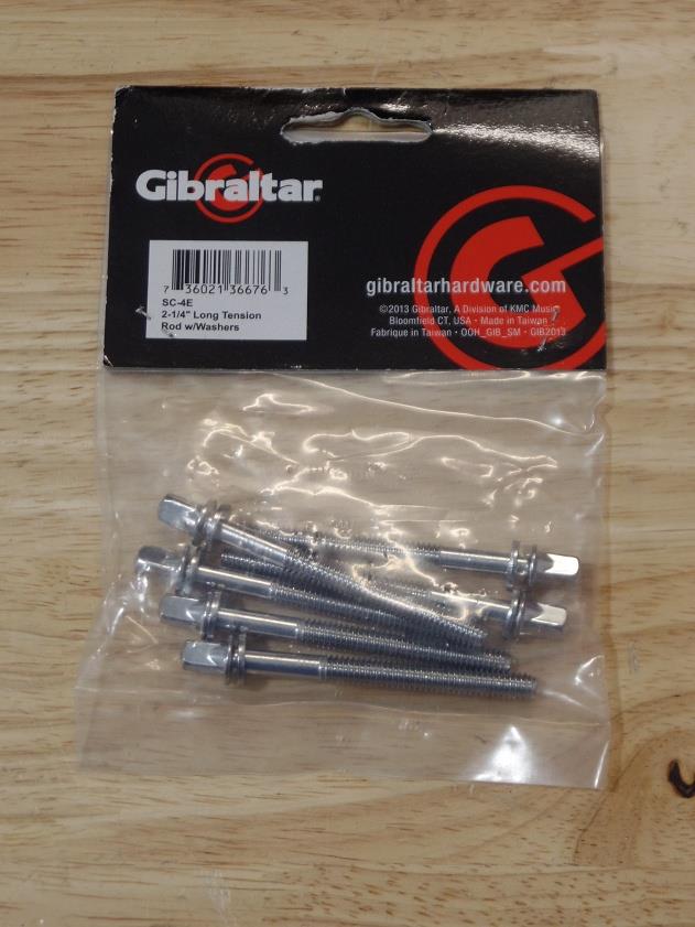 Gibraltar SC-4E 2.25" Long Tension Rods with Washers *