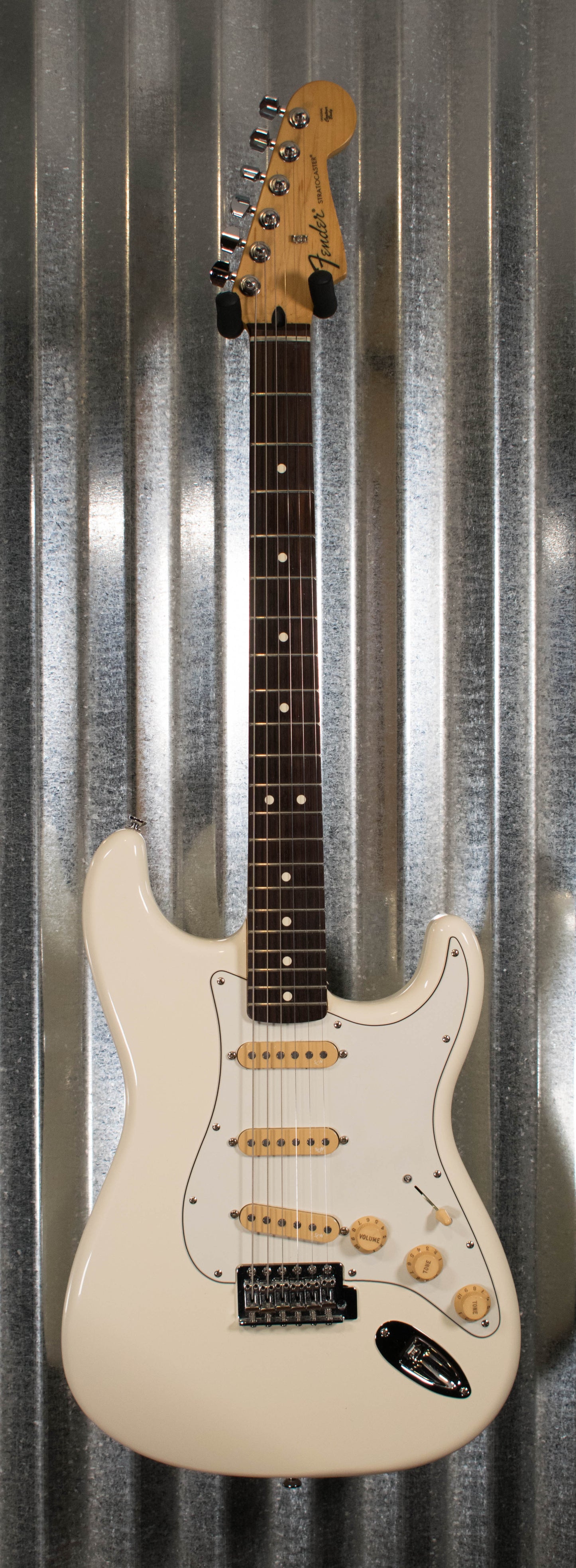 Fender MIM Standard Stratocaster Olympic White Guitar & Upgrades & Bag #8352 Used