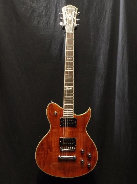 Washburn WIDLXSPLTD Spalted Maple Original Idol Guitar in Trans Brown #0233