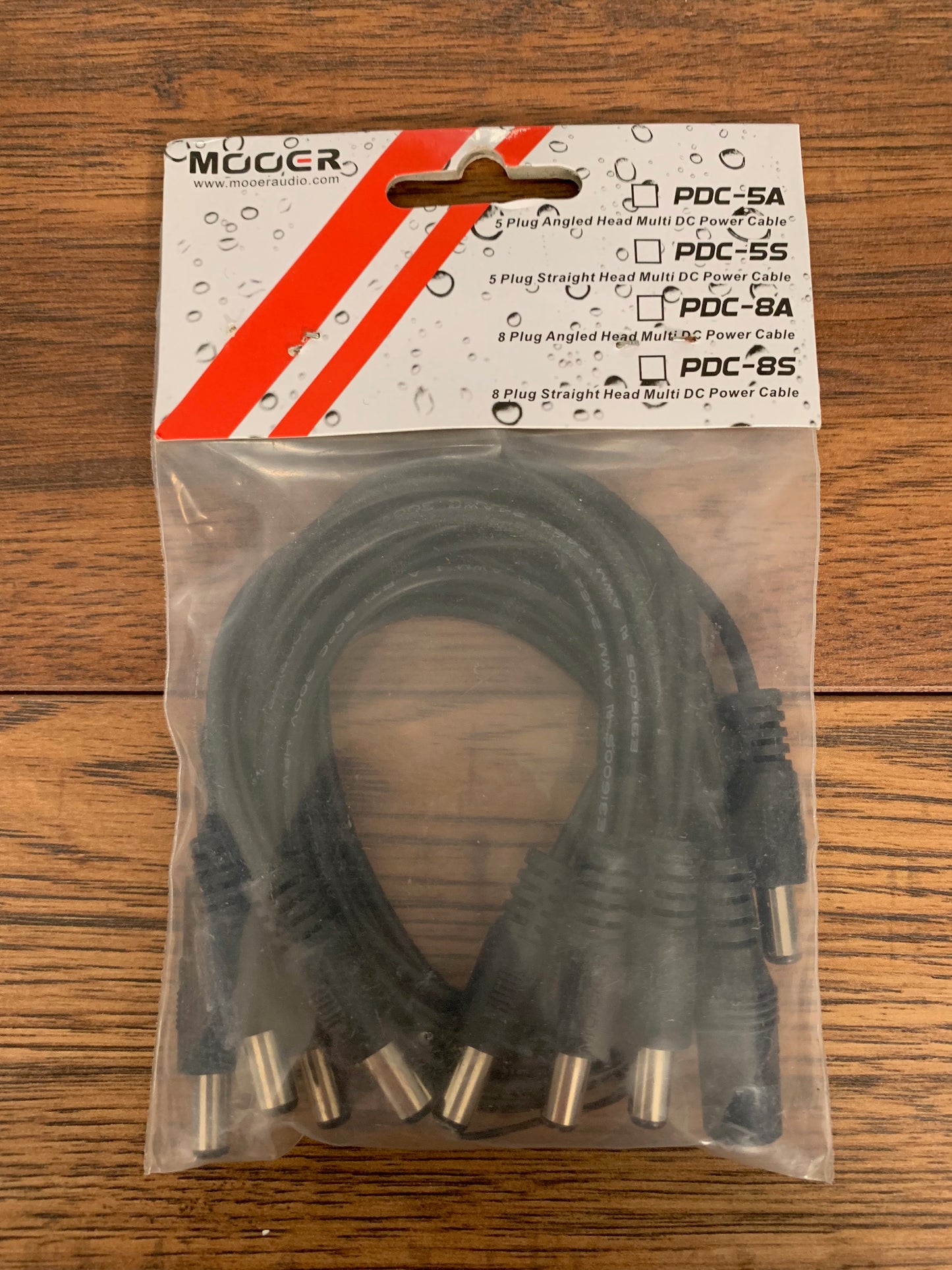Mooer Audio PDC-8S 8 Straight Connector Daisy Chain Effect Pedal Power Cable