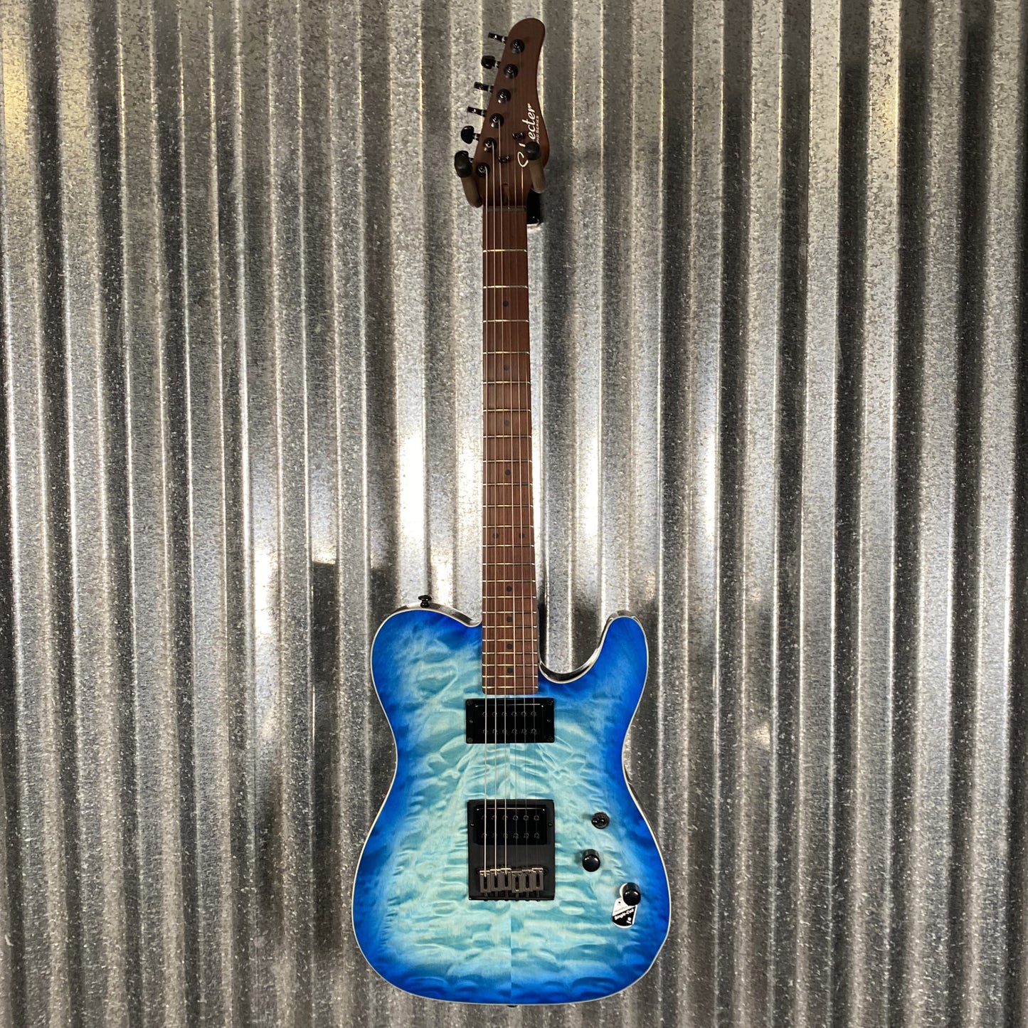 Schecter PT Pro HH Trans Blue Burst Guitar #0187