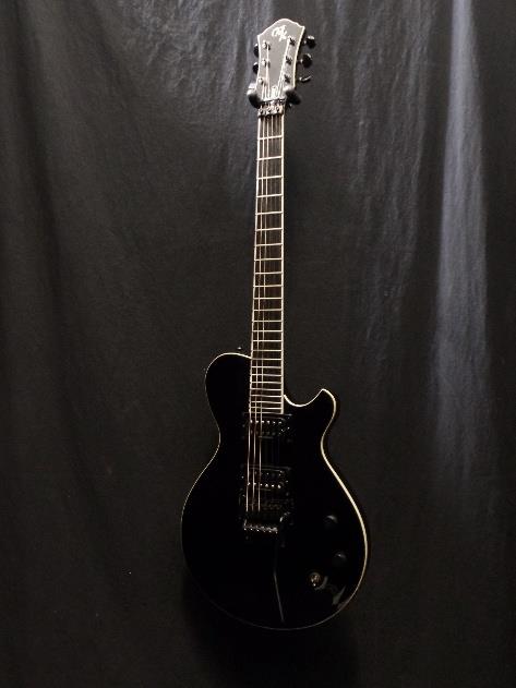 Michael Kelly MKPMTBLK Patriot Magnum Tremolo Guitar Black & Gig Bag Blem #1249