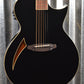 ESP LTD TL- 6 Thinline Acoustic Electric Guitar Black LTL6BLK & Case #2218