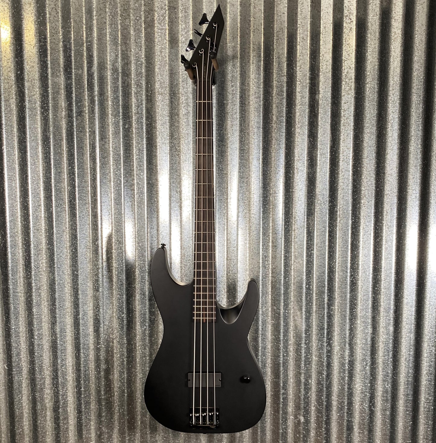 ESP LTD M-4 Black Metal Black Satin 4 String Bass LM4BKMBLKS #1895 B Stock