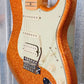 Fender MIM FSR Standard Stratocaster HSS Maple Sunfire Orange Flake Guitar & Case #6392 Used