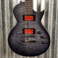 ESP LTD BB-600B Ben Burnley Baritone Quilt Top See Through Black Satin Seymour Duncan Guitar & Case #1385 B Stock