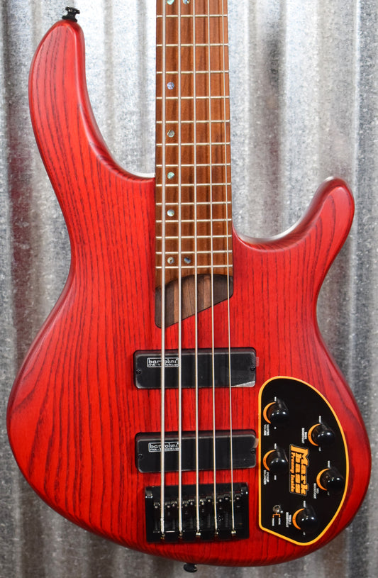 Cort Artisan B5 Plus AS RM 5 String Bass Roasted Neck Open Pore Burgundy Blem #7578
