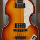 Hofner H500/1-CT Contemporary Series Sunburst 4 String Violin Bass & Case Used