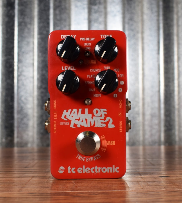 TC Electronic Hall Of Fame 2 Reverb Tone Print Guitar Effect Pedal Used