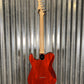 G&L USA Custom ASAT Classic Bluesboy Clear Orange Guitar & Case #1039