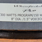 Wharfedale Pro D-985 8" 4 Ohm 150 Watt Woofer Replacement Speaker
