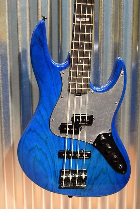 ESP LTD LPT4BLKAQ Pancho Tomaselli Signature Black Aqua 4 String Bass #167