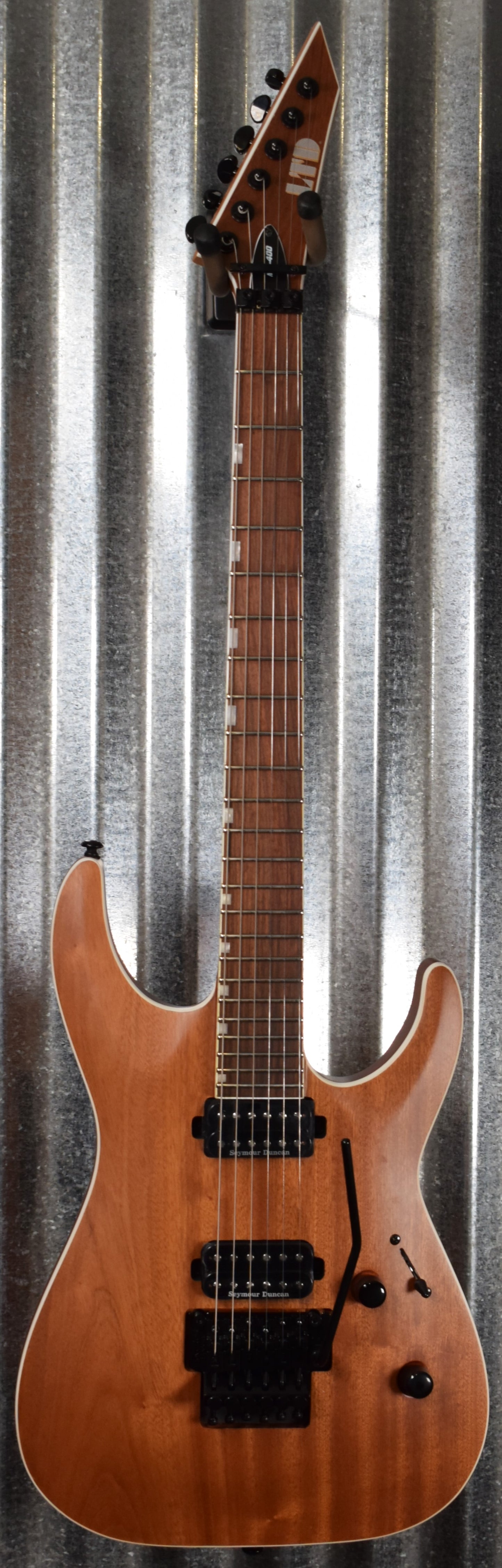 ESP LTD MH-400 Mahogany Natural Satin Guitar LMH400MNS B Stock #1410