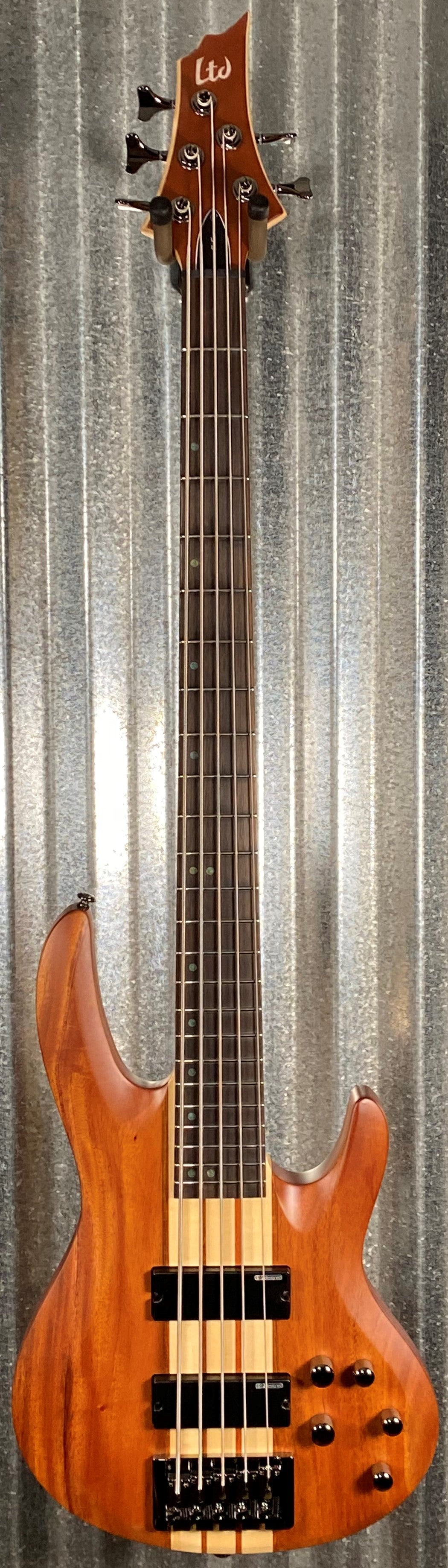ESP LTD B-5E Mahogany Natural Satin 5 String Bass #1894