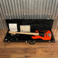 G&L USA JB5 5 String Bass Clear Orange & Case JB-5 Blem #7088