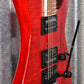 ESP LTD M-200FM See Thru Red Flame Top Guitar LM200FMSTR #0070