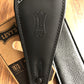Levy's MC317DCO-BLK_GRY 2.5" Adjustable Leather Guitar & Bass Strap Black Grey