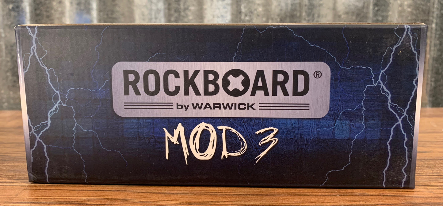Warwick Rockboard MOD 3 White TRS XLR Vocal Guitar Effect Pedalboard Patchbay Module