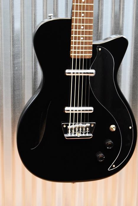 Danelectro 56 Vintage Baritone Semi Hollow Electric Guitar Gloss Black