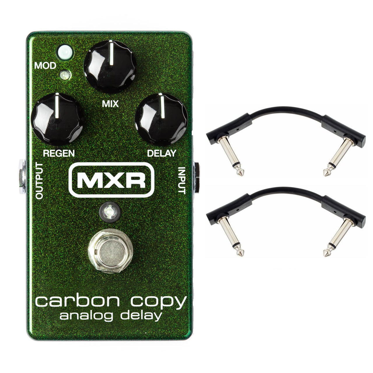 Dunlop MXR M169 Carbon Copy Analog Delay Guitar Effect Pedal + 2 FREE Warwick Patch Cables
