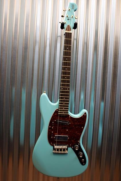 Eastwood Guitars Warren Ellis Tenor 2P Guitar Sonic Blue & Gig Bag #1665