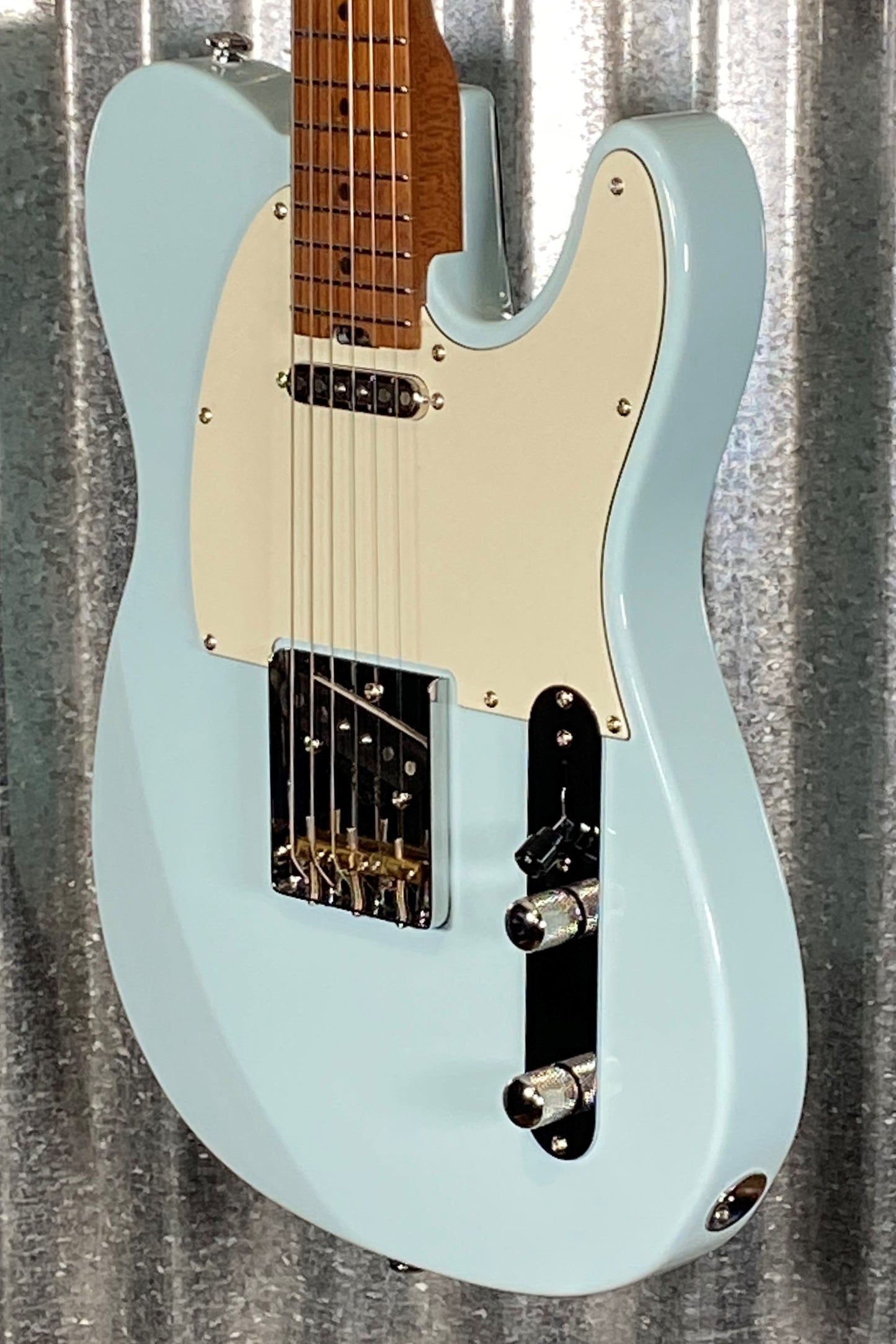 Musi Virgo Classic Telecaster Baby Blue Guitar #5114 Used