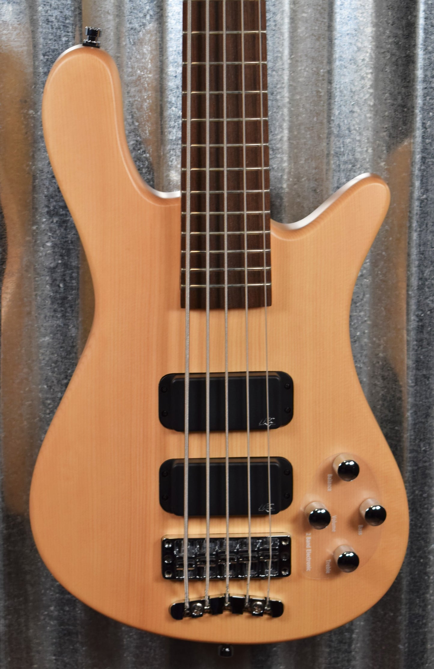 Warwick Rockbass Streamer Standard Natural 5 String Bass & Bag #3018
