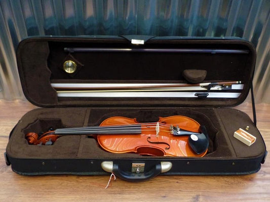 Becker Soloist Series 1600 4/4 Violin Red Brown with Bow & Case #0414 *