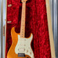 Fender MIM FSR Standard Stratocaster HSS Maple Sunfire Orange Flake Guitar & Case #6392 Used