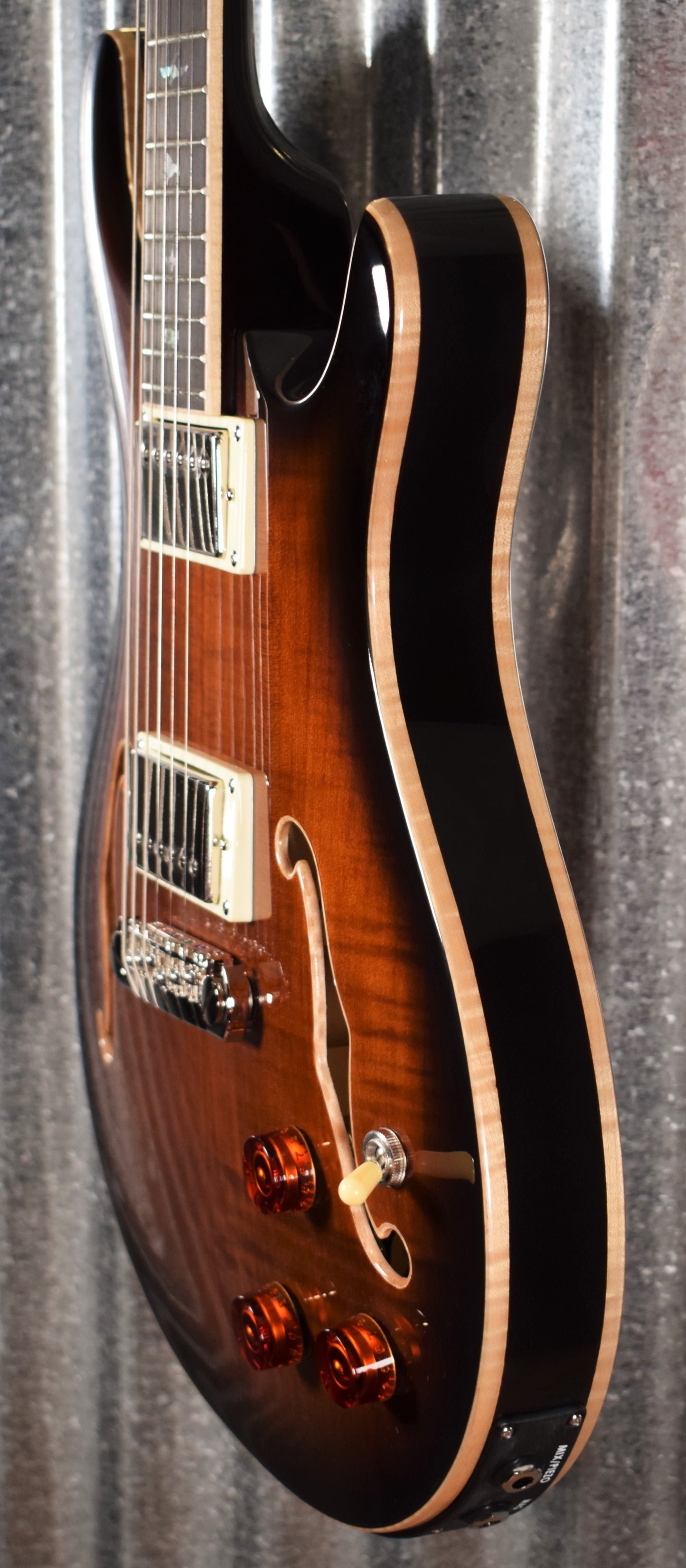 PRS Paul Reed Smith SE Hollowbody II Piezo Black Gold Guitar HPEMBBG & Case #3934