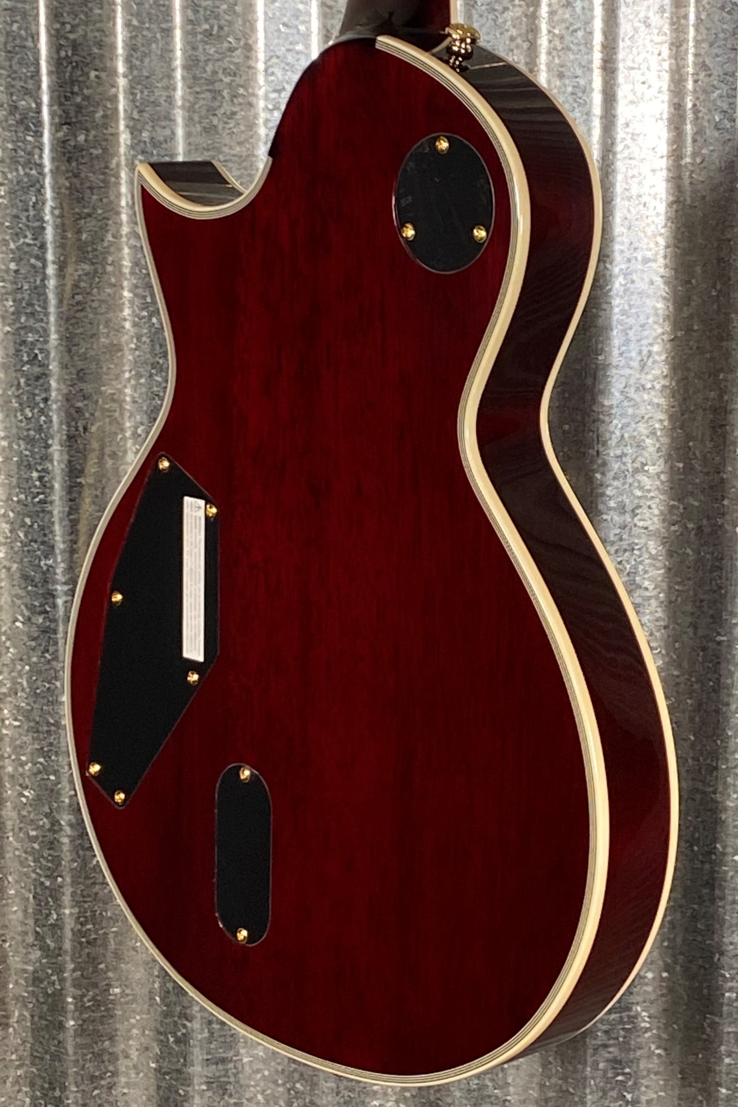 ESP LTD EC-1000T CTM Eclipse Fishman See Thru Black Cherry Guitar & Bag LEC1000TCTMFMSTBC #1307 Used