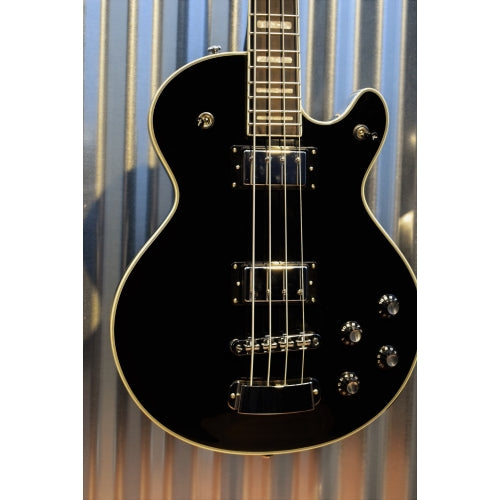 Hagstrom Swede Bass SWEB-BLK Gloss Black Bass Guitar & Gig Bag  #408