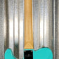 G&L USA  ASAT Classic Bluesboy Turquoise Maple Satin Neck Guitar & Case #2083
