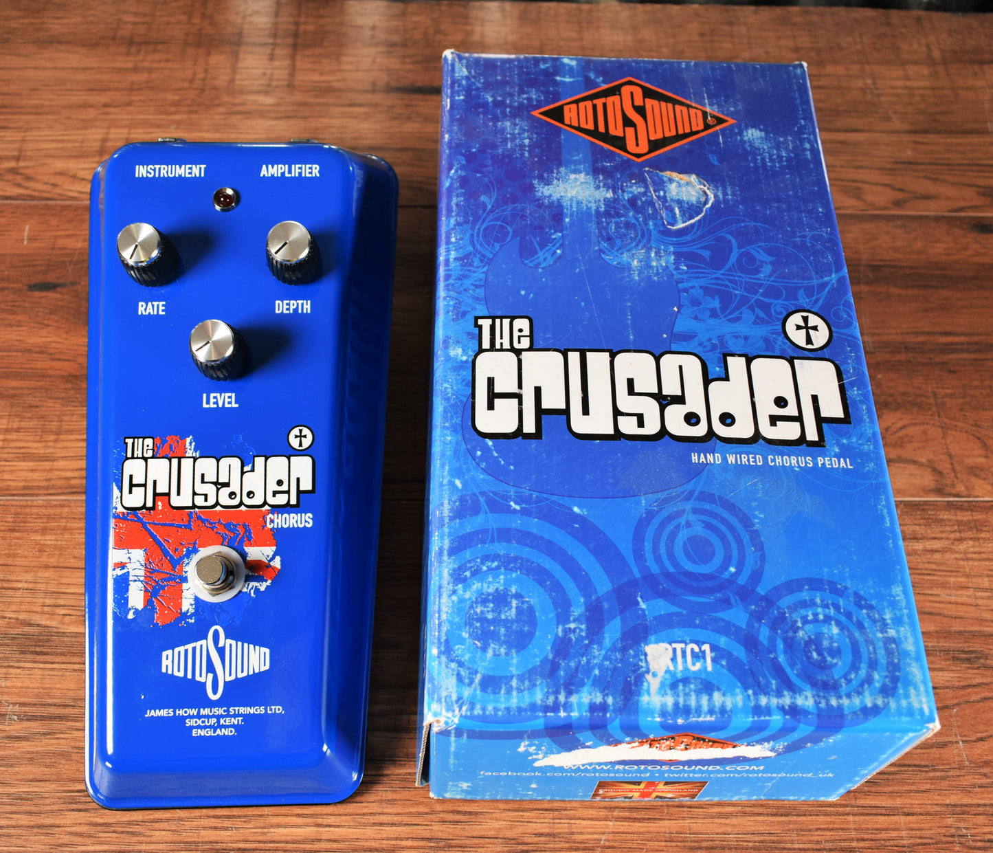 Rotosound The Crusader RTC1 Chorus Hand Built Vintage Style Guitar Effect Pedal Non Functioning