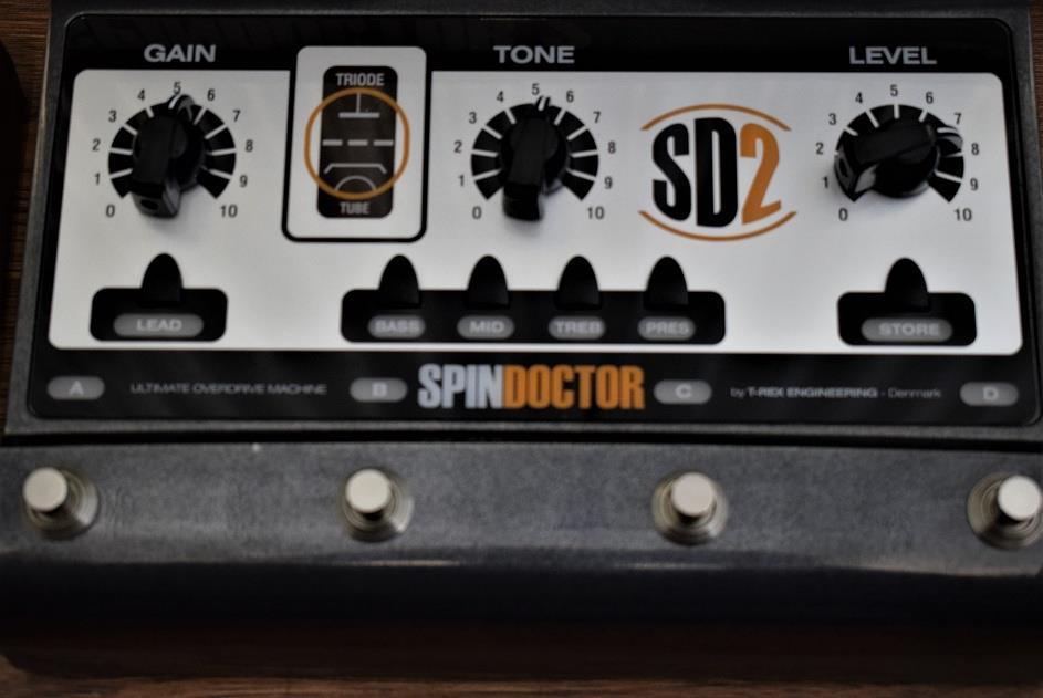 T-Rex Spindoctor 2 Programable Motorized Tube Guitar Preamp Effect Pedal Demo