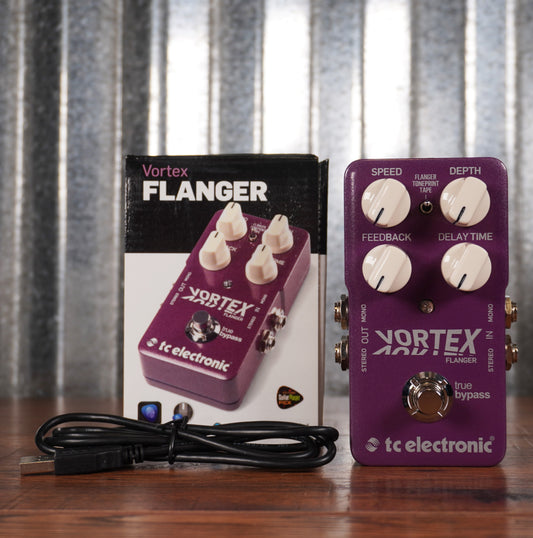 TC Electronic Vortex Flanger Tone Print Guitar Effect Pedal Used