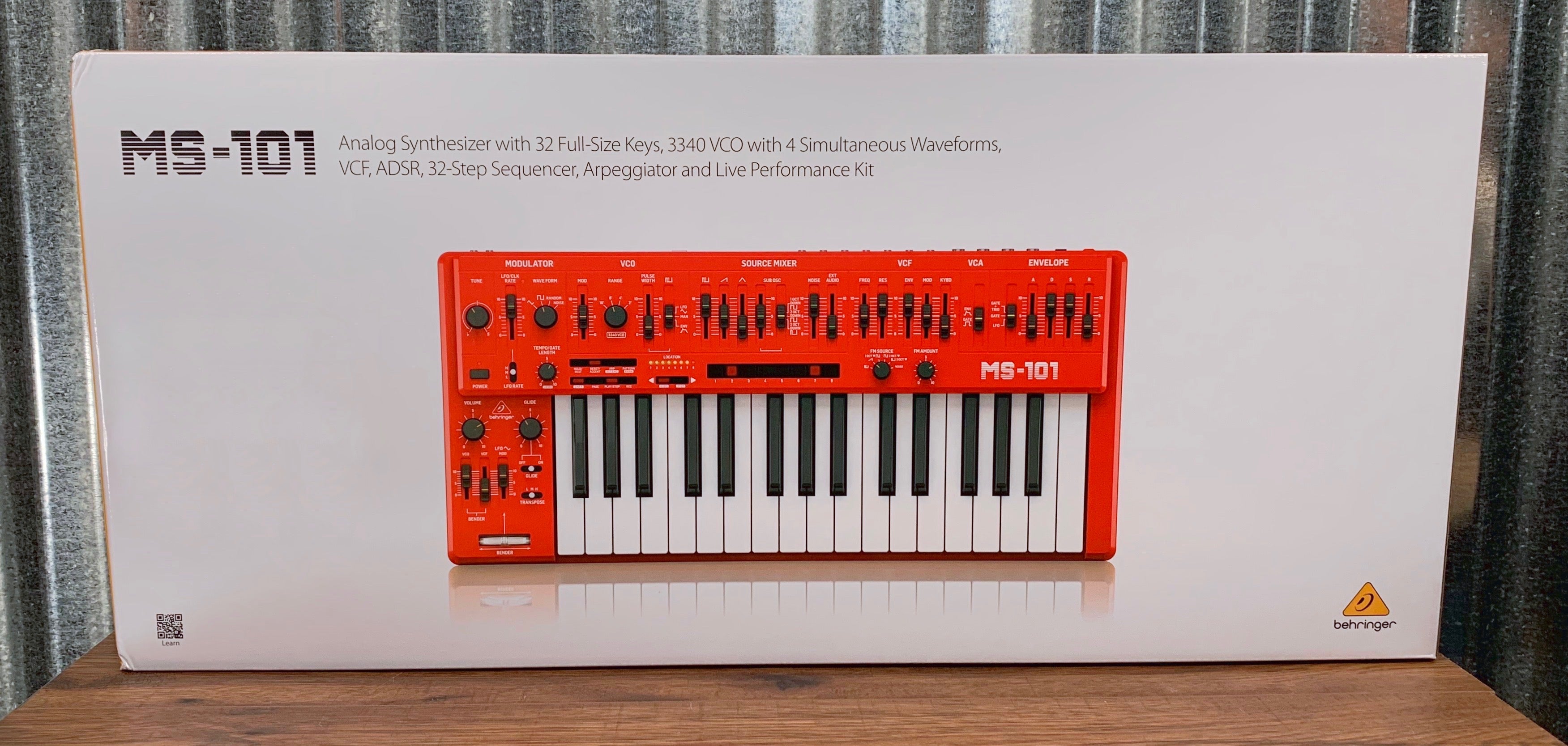 Behringer MS-101-RD 32 Key Analog Sequencer Synthesizer Red